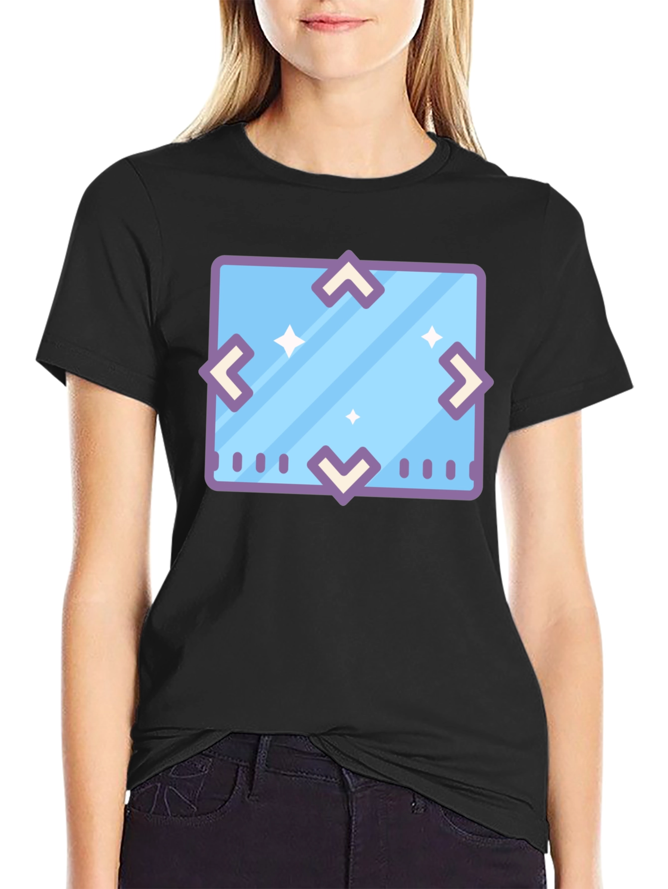 Geometric Icon Tee - Modern Graphic Print Shirt