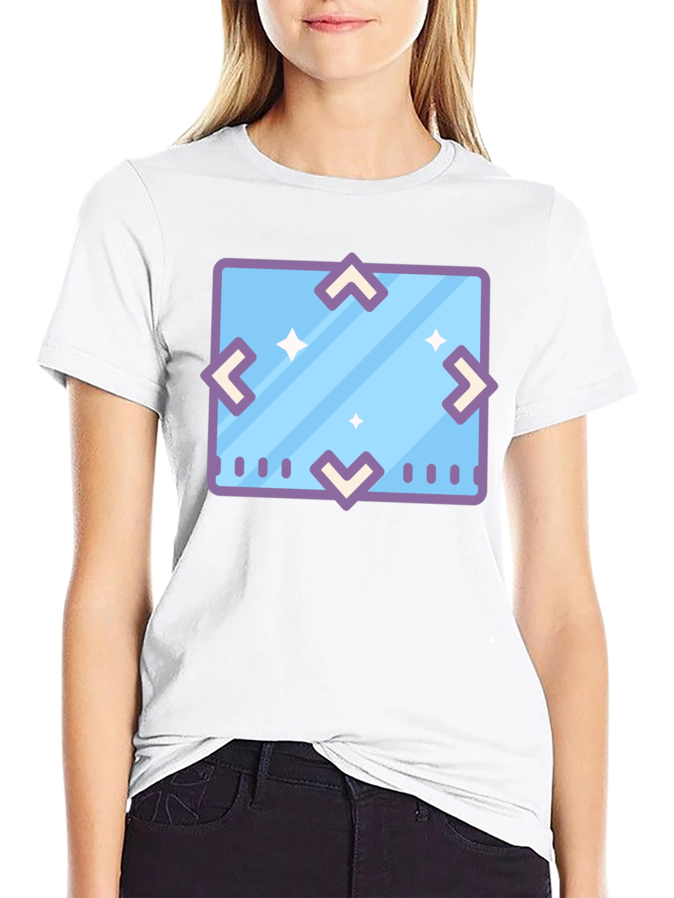 Geometric Icon Tee - Modern Graphic Print Shirt