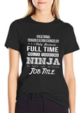 Vocational Rehab Counselor Ninja T-Shirt