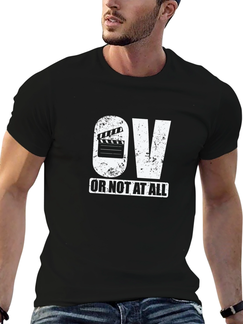 OV Or Not At All Black Graphic Tee