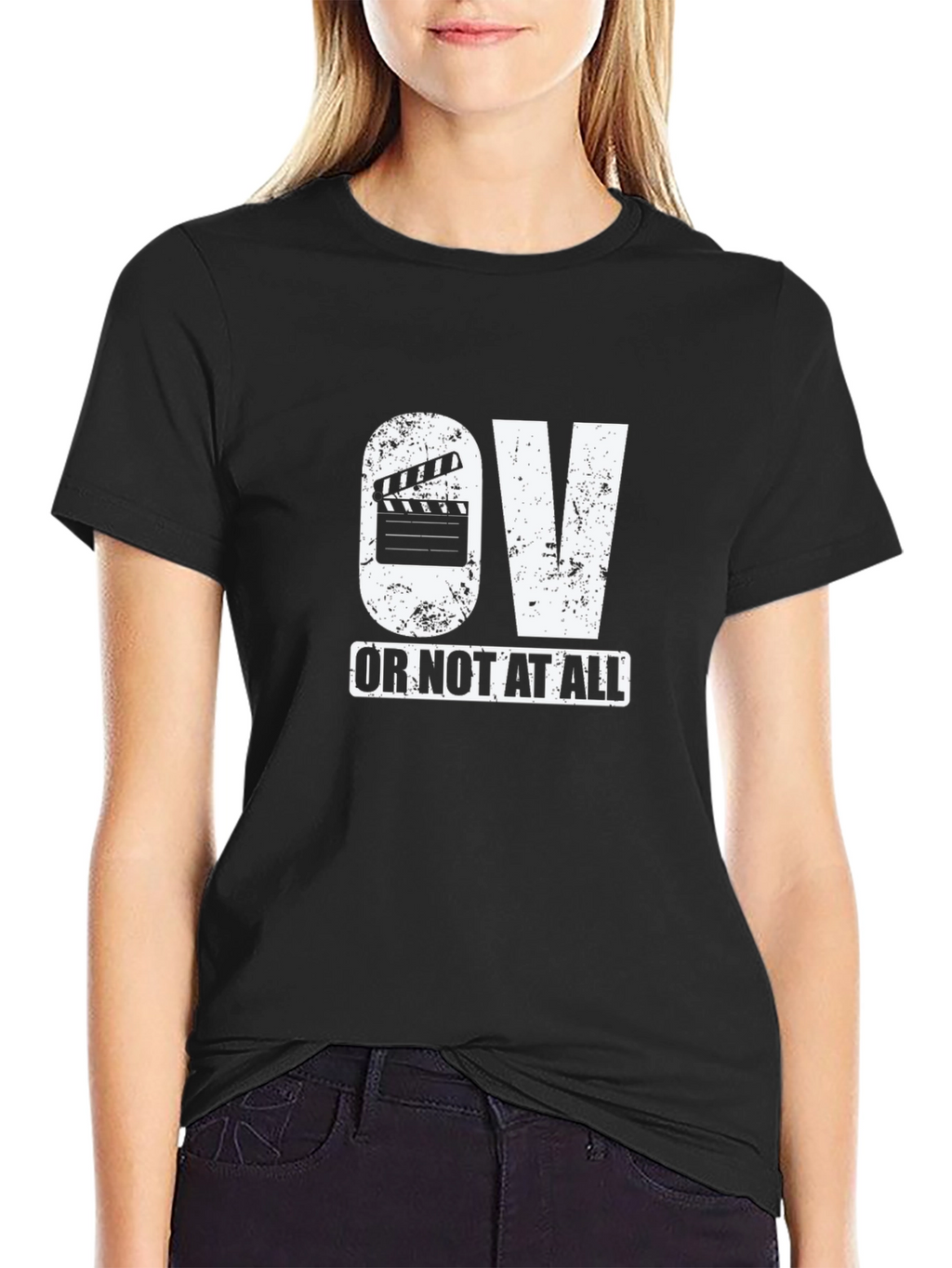 OV Or Not At All Black Graphic Tee