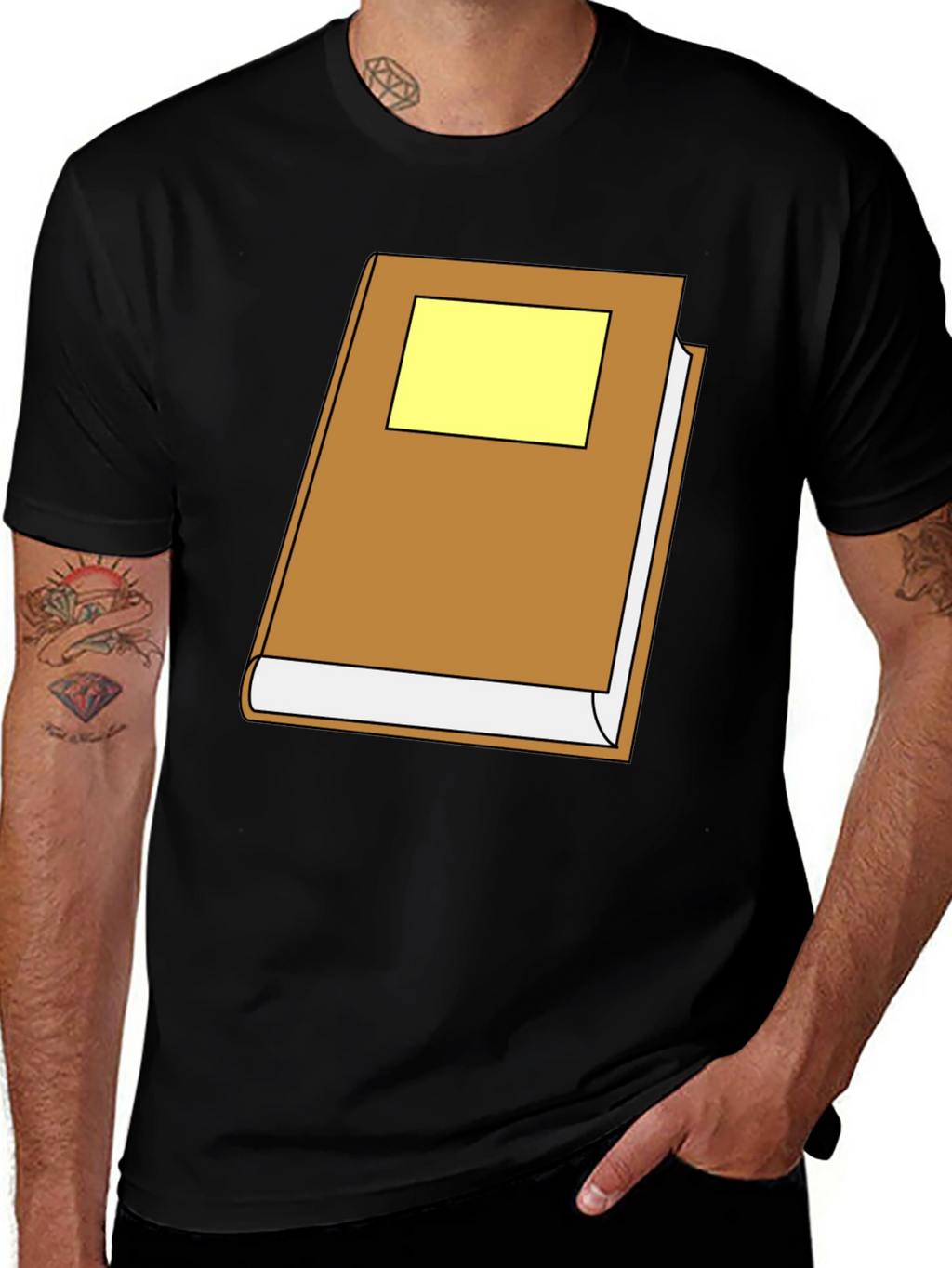 Bookworm Tee: Novelty Book Graphic T-Shirt