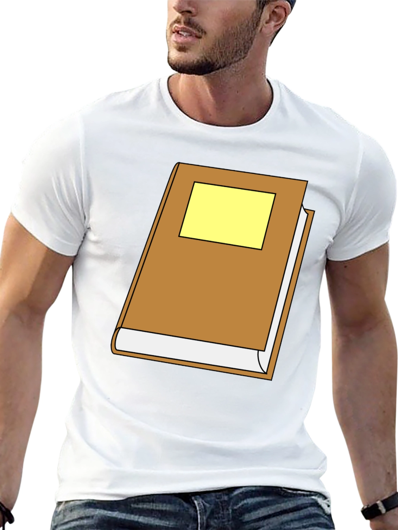 Bookworm Tee: Novelty Book Graphic T-Shirt