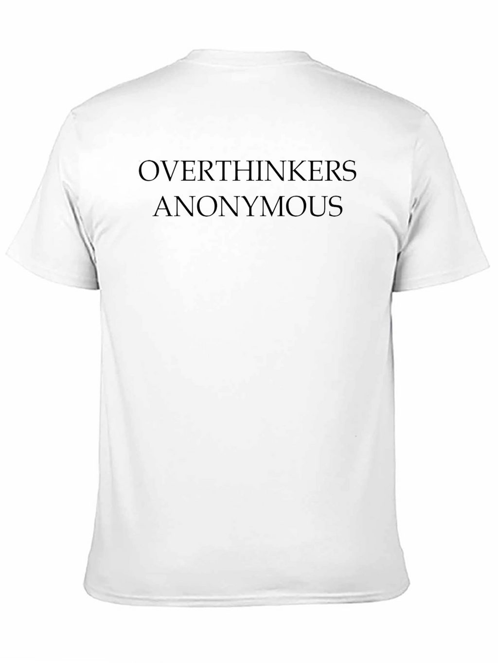 Overthinkers Anonymous Black T-Shirt