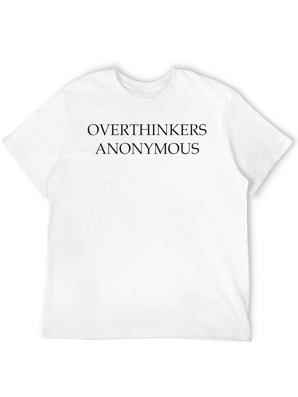 Overthinkers Anonymous Black T-Shirt