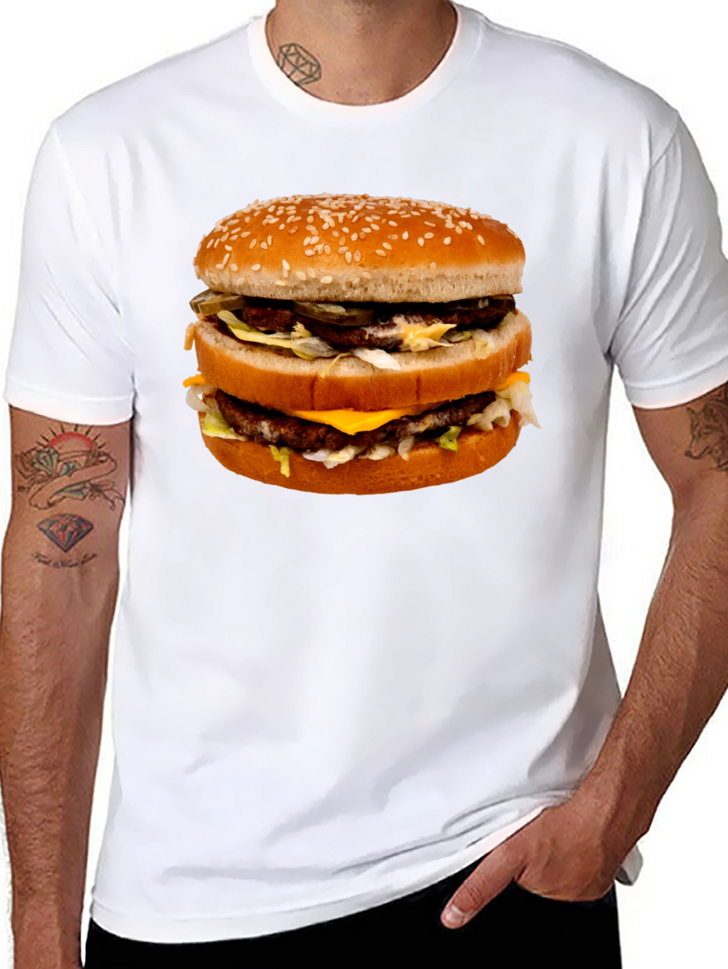 Big Mac Burger Graphic Tee - Food Lovers T-Shirt