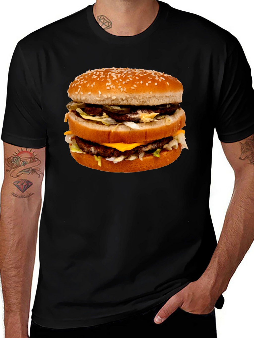 Big Mac Burger Graphic Tee - Food Lovers T-Shirt