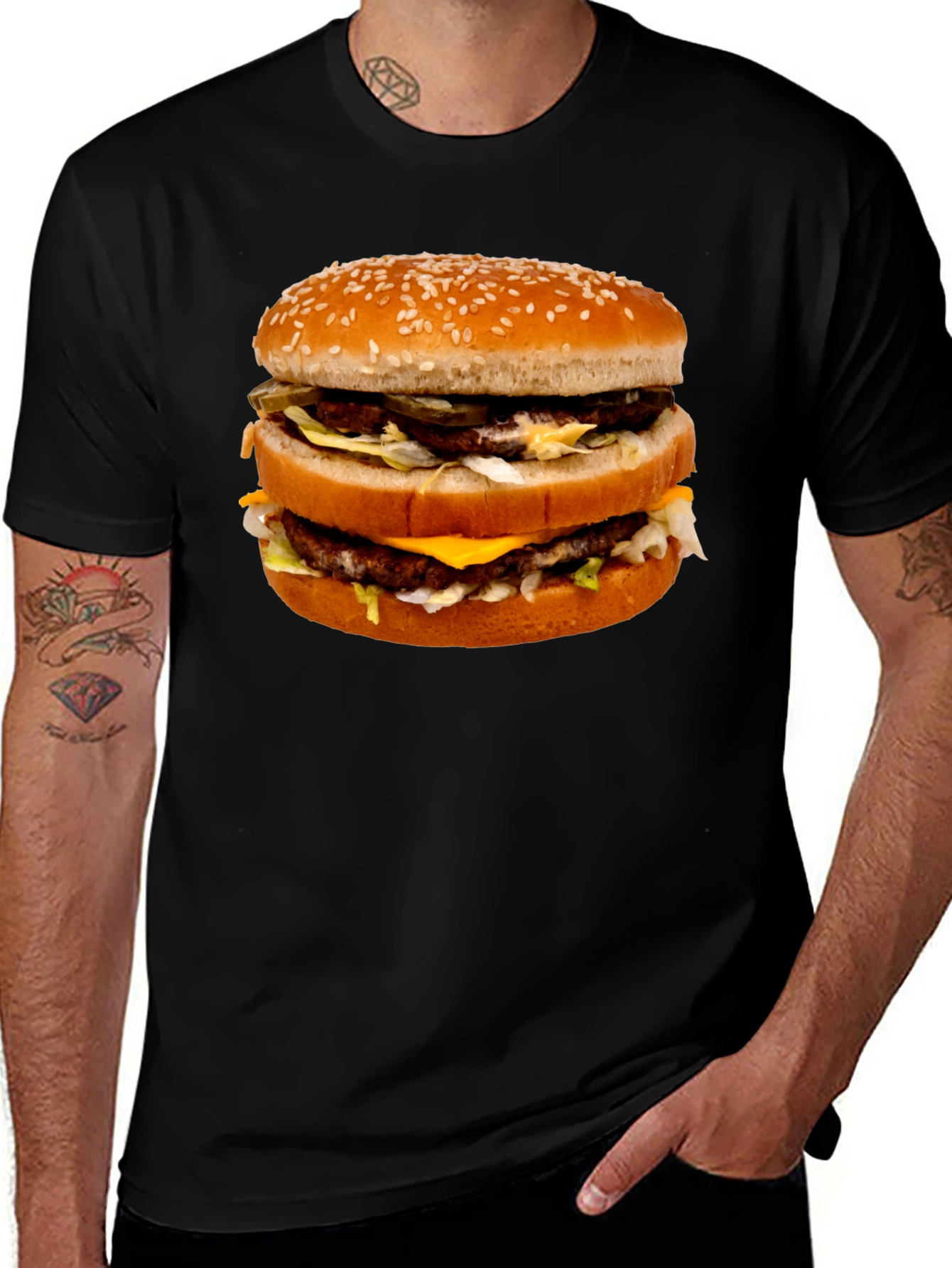 Big Mac Burger Graphic Tee - Food Lovers T-Shirt