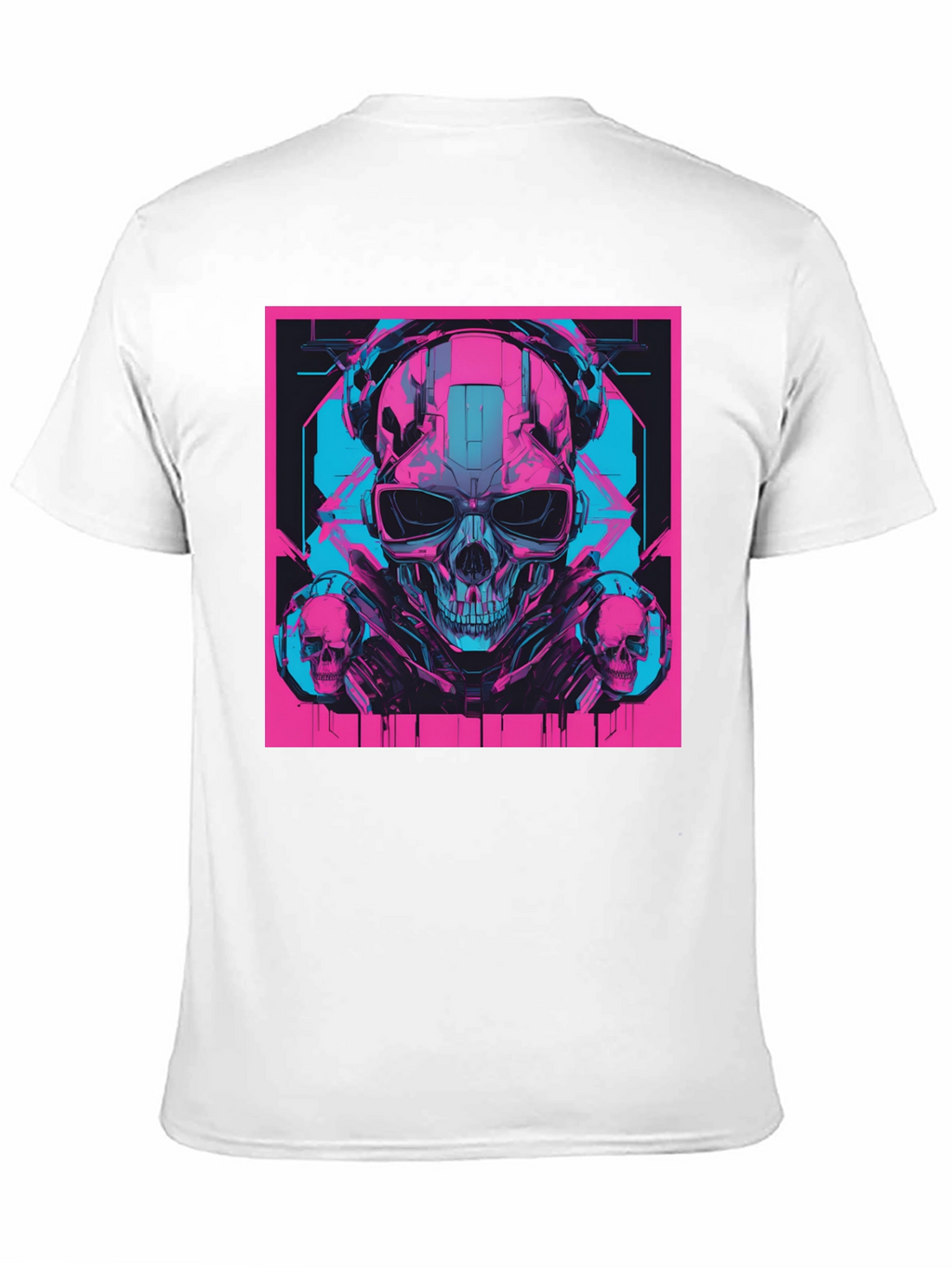 Cyberpunk Skull T-Shirt - Futuristic Style