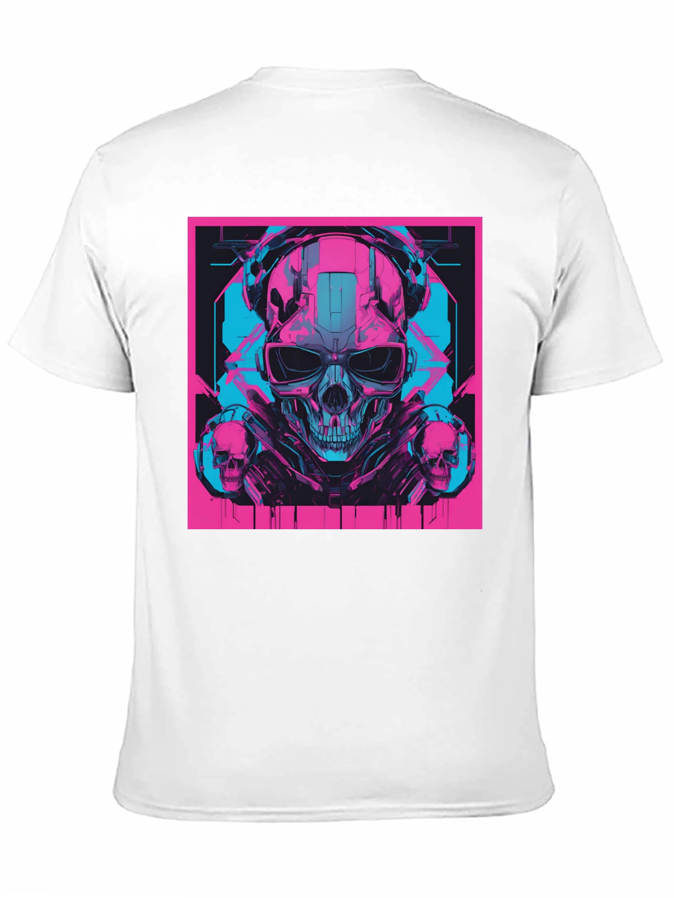 Cyberpunk Skull T-Shirt - Futuristic Style