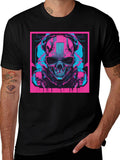 Cyberpunk Skull T-Shirt - Futuristic Style