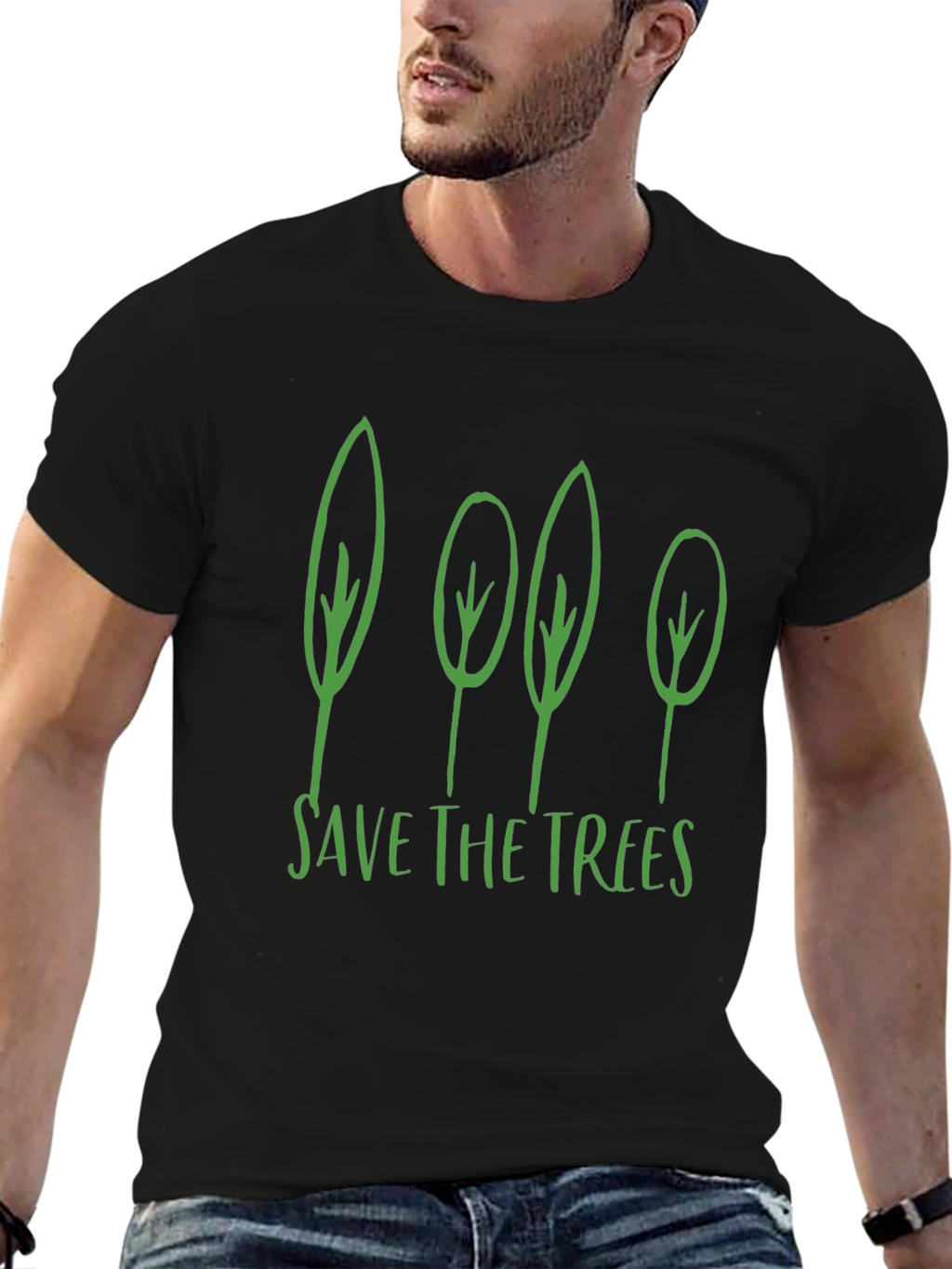 Save The Trees Graphic Tee - Eco-Friendly Shirt