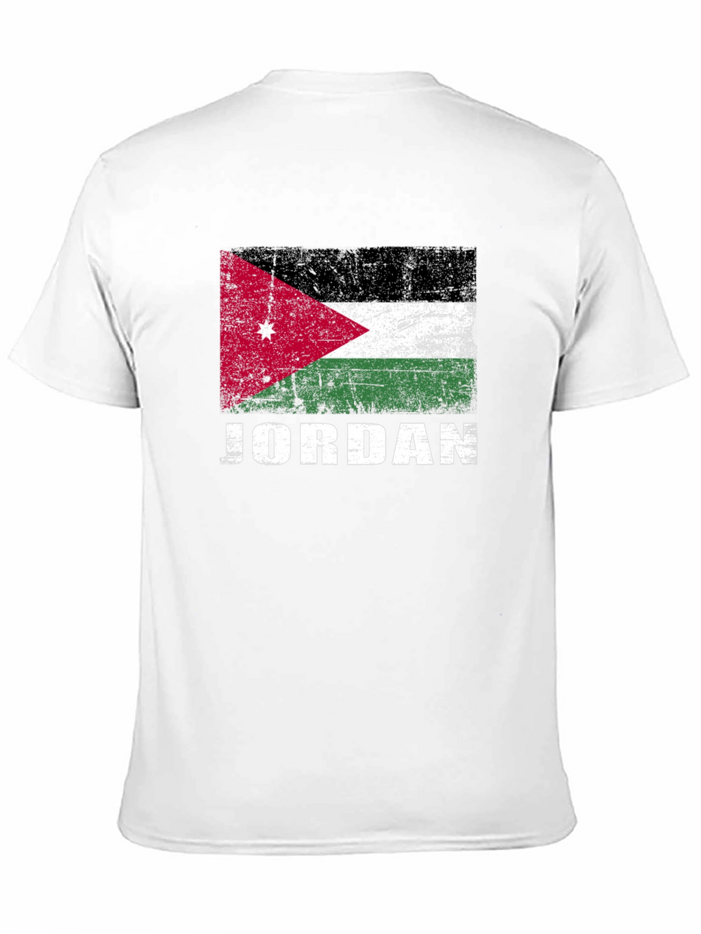 Jordan Flag Graphic T-Shirt - Distressed Style