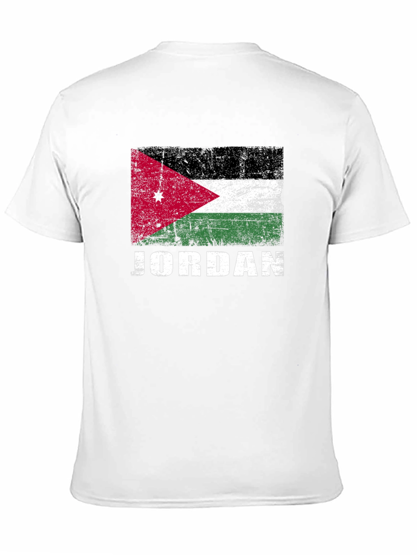 Jordan Flag Graphic T-Shirt - Distressed Style