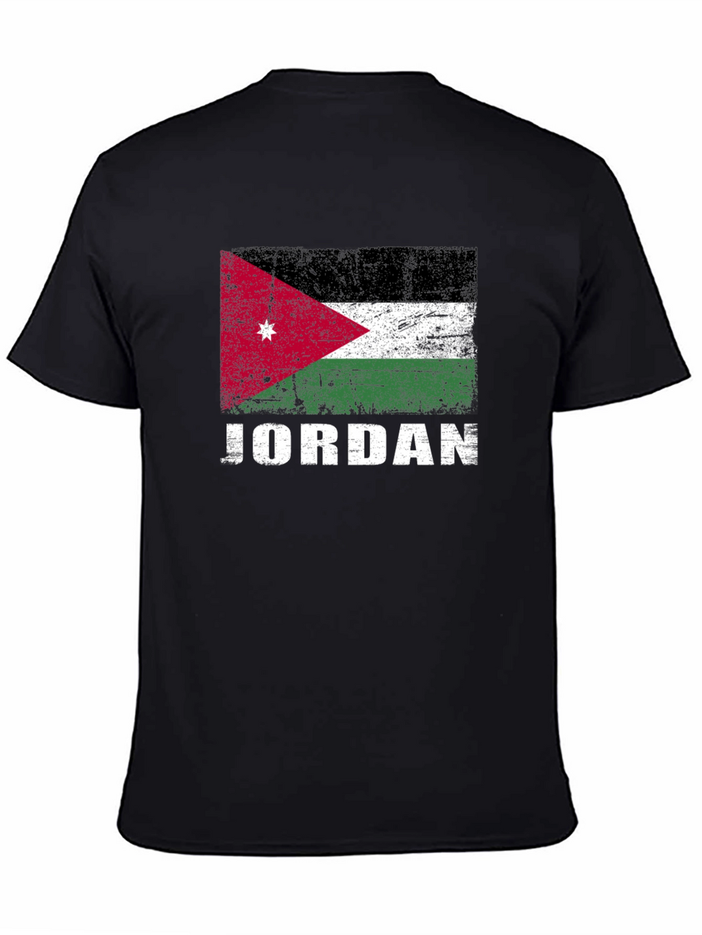 Jordan Flag Graphic T-Shirt - Distressed Style