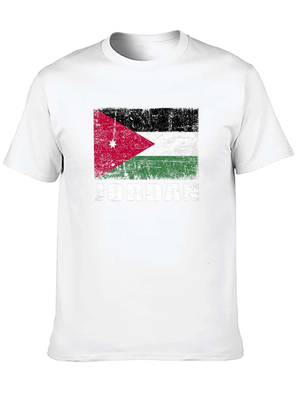 Jordan Flag Graphic T-Shirt - Distressed Style