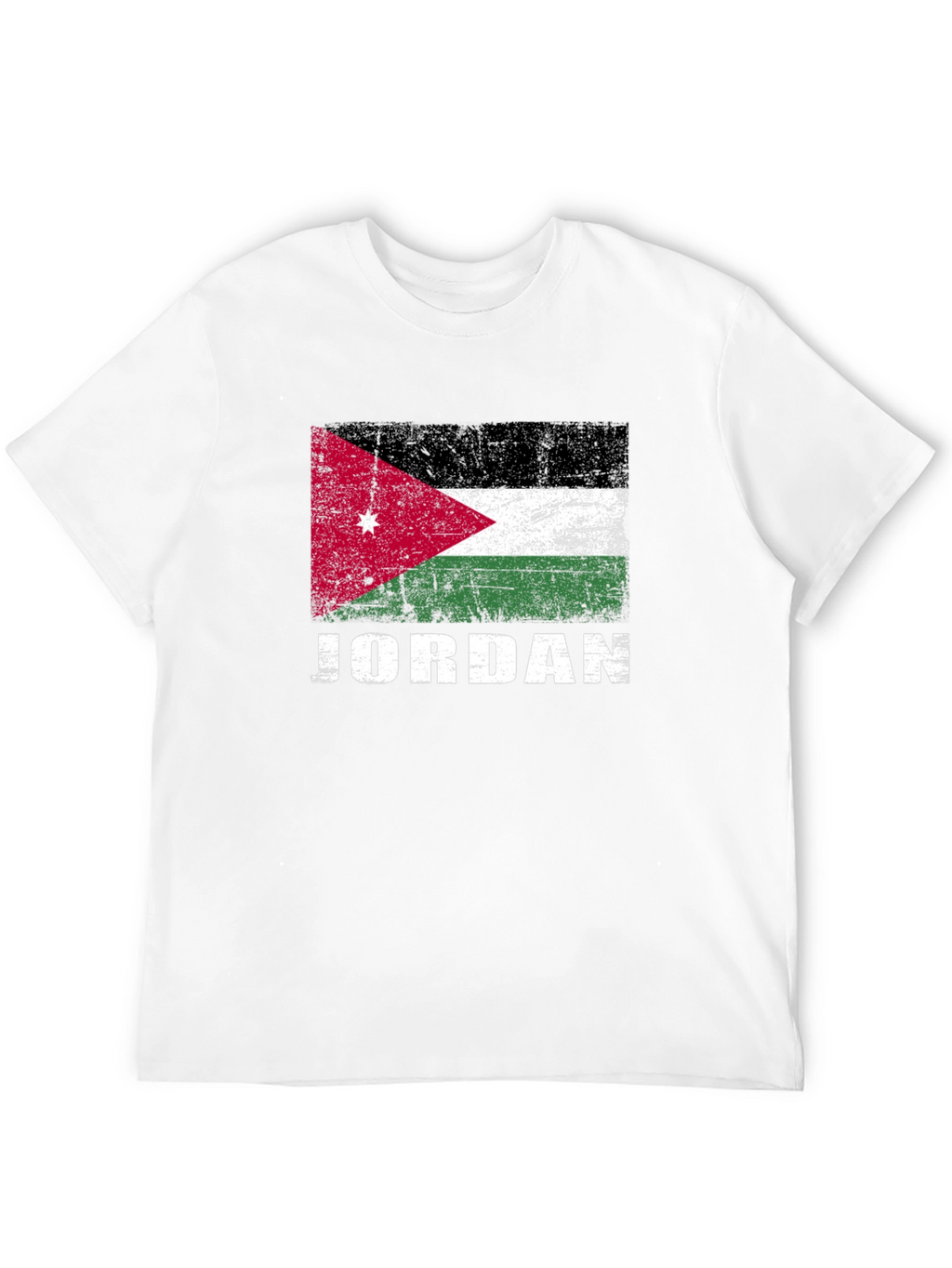 Jordan Flag Graphic T-Shirt - Distressed Style