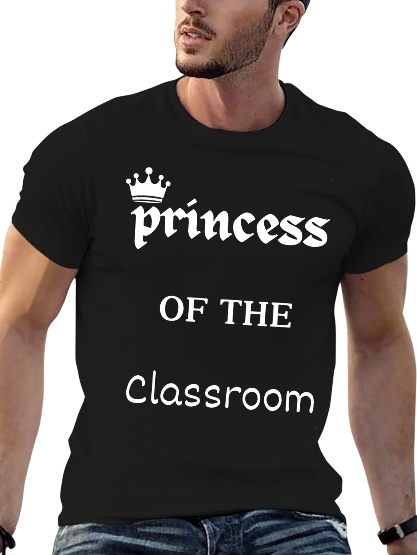 Princess of the Classroom Graphic Tee - Black
