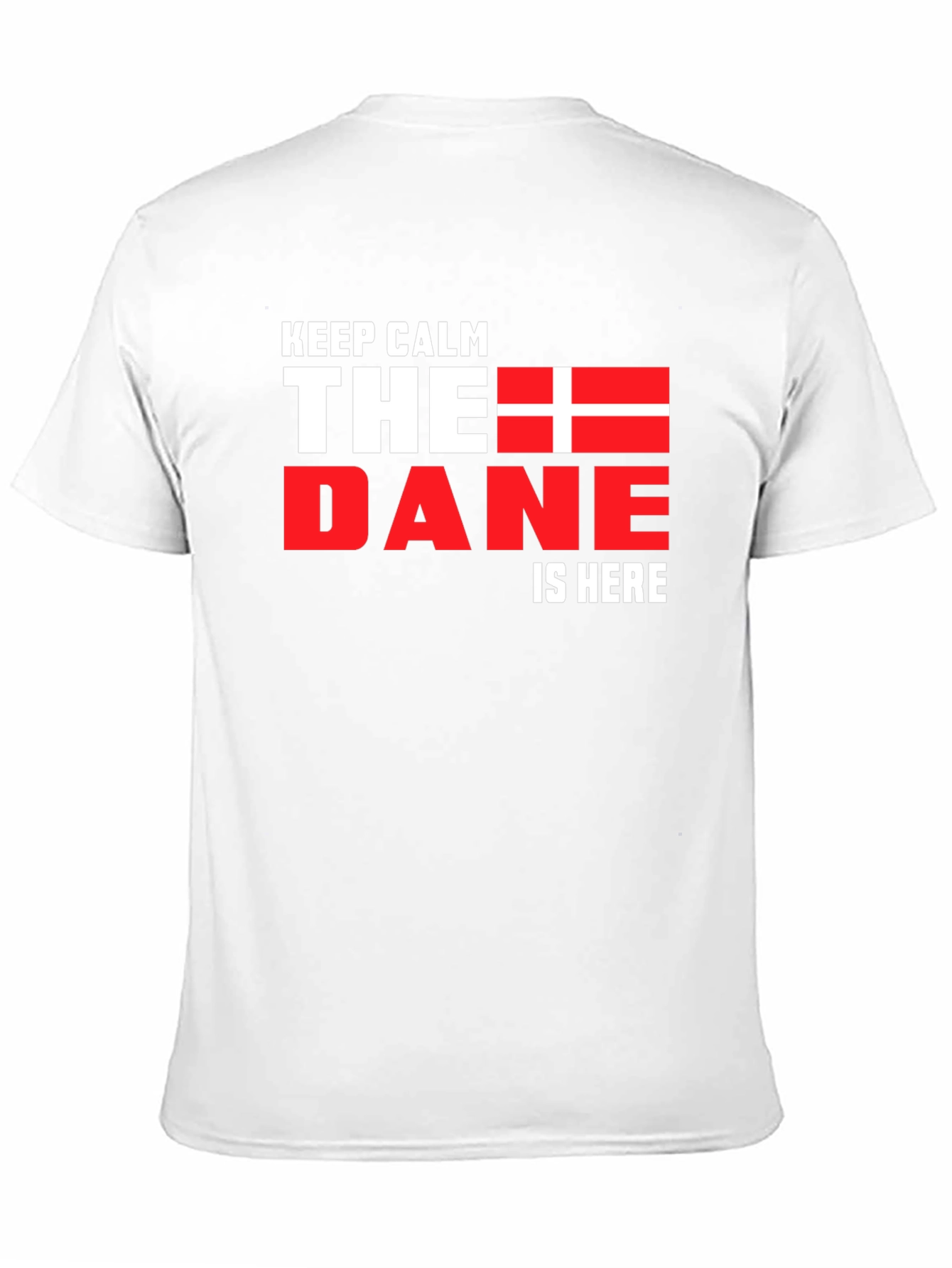 Keep Calm The Dane is Here Black T-Shirt