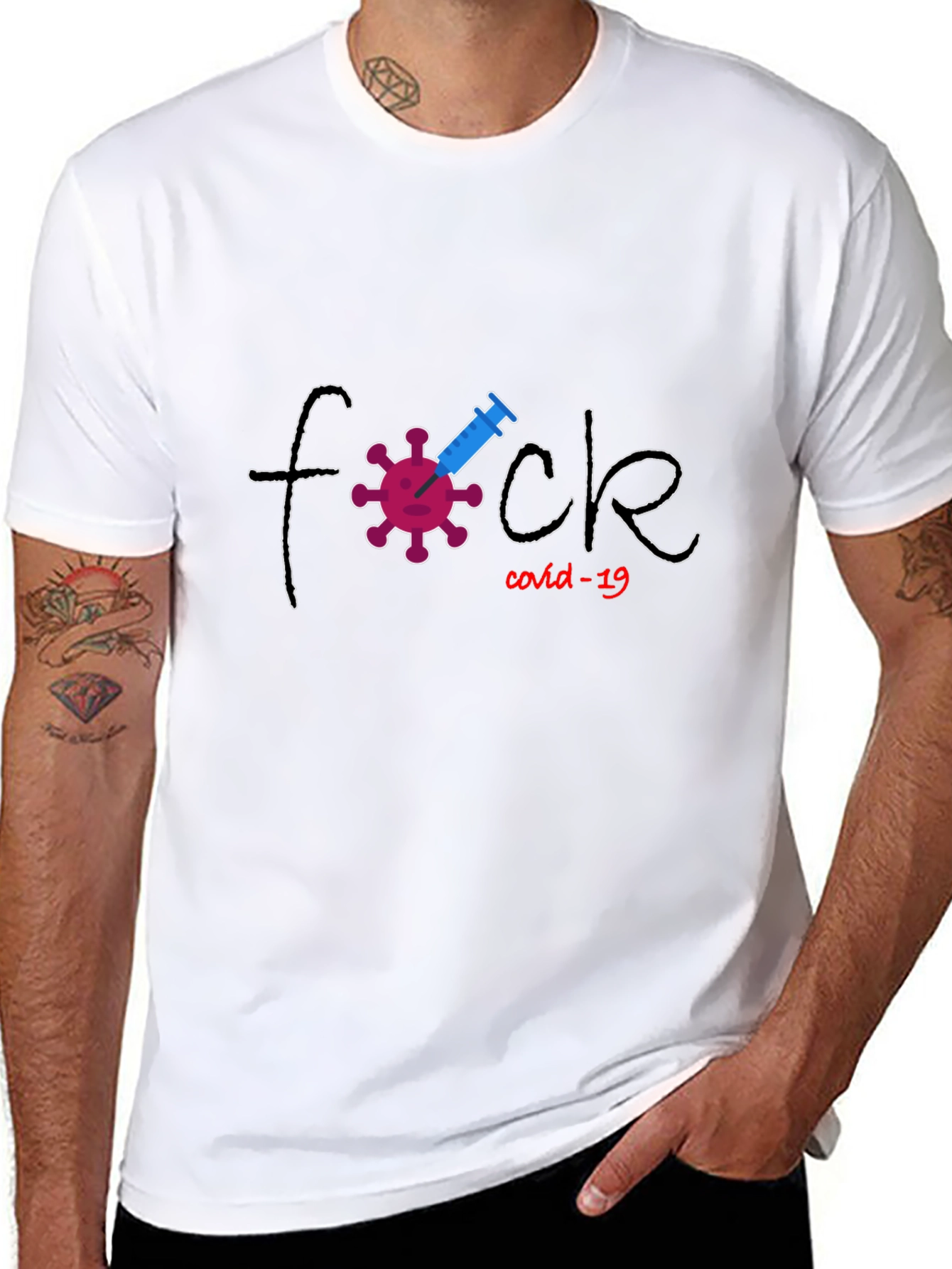 Anti-COVID-19 T-shirt - Bold Design