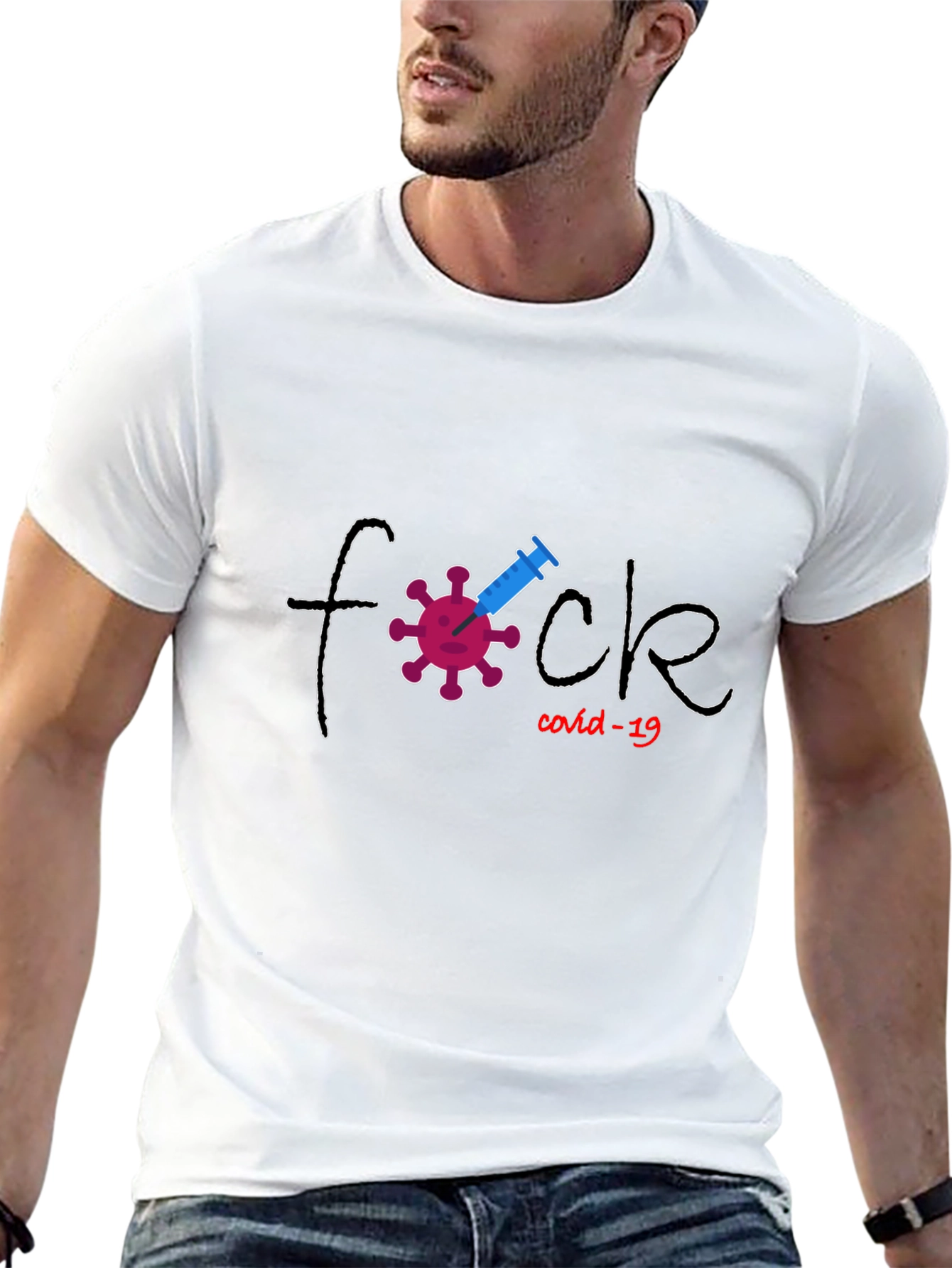 Anti-COVID-19 T-shirt - Bold Design