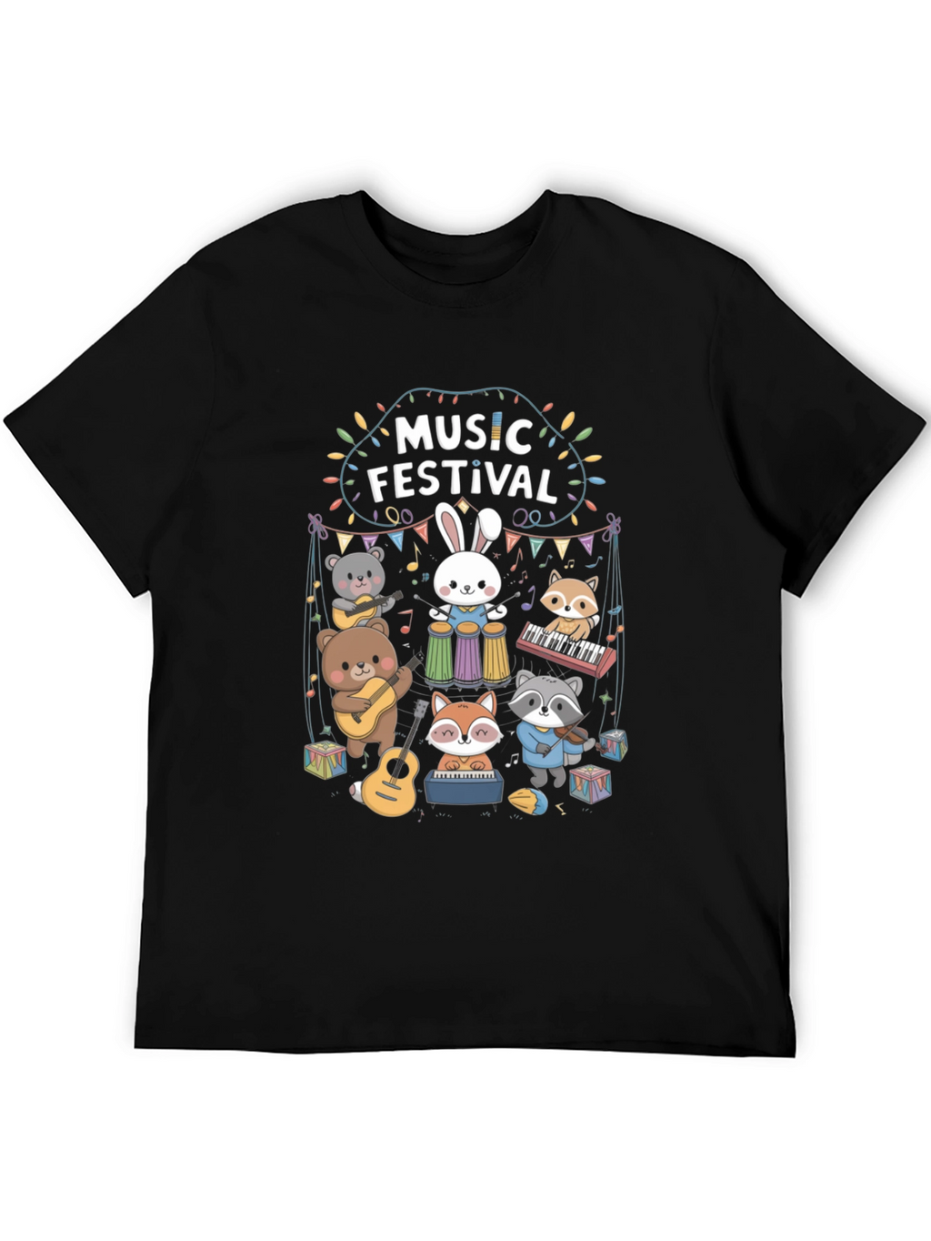 Music Festival Crew Neck T-shirt