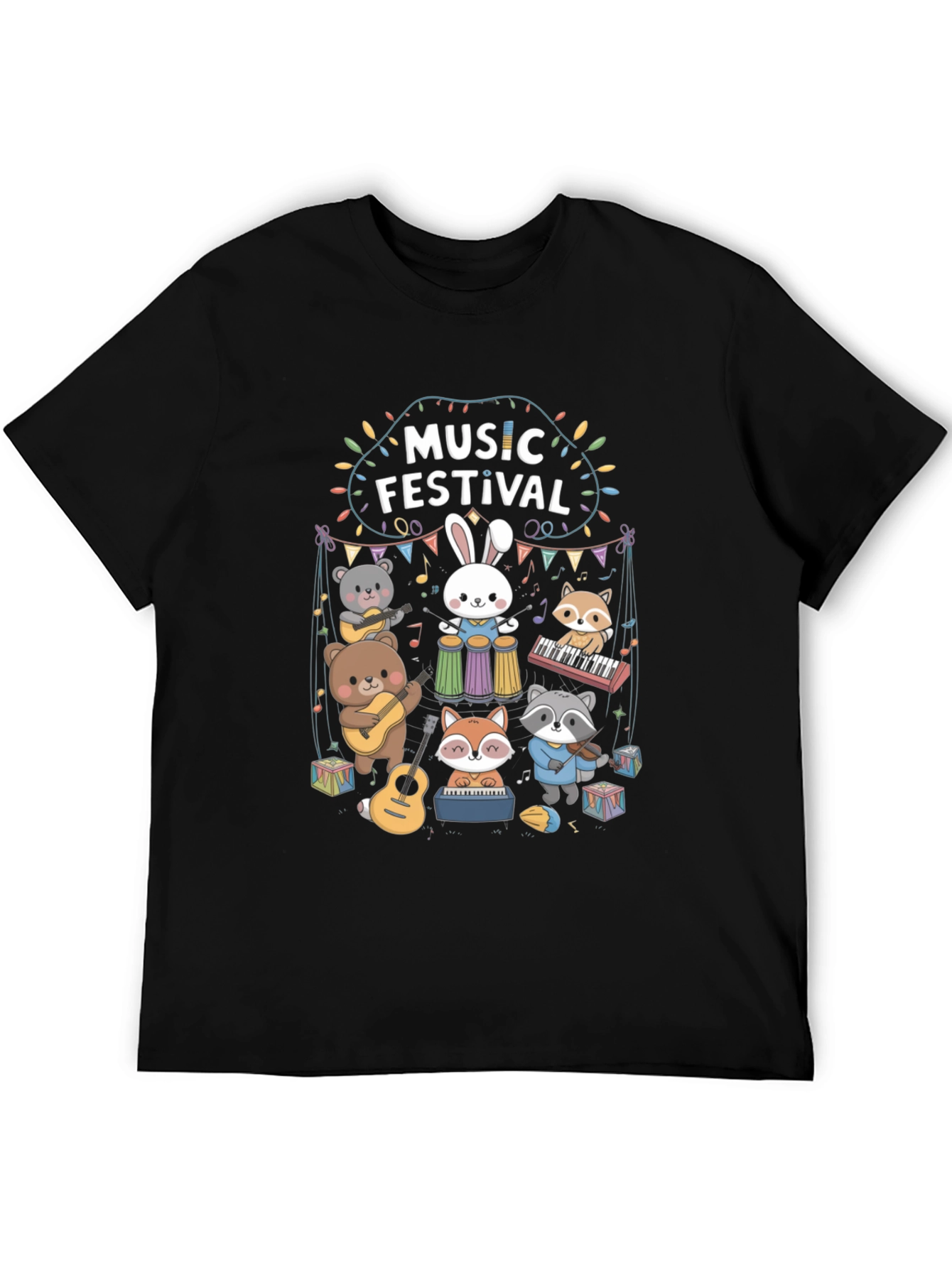 Music Festival Crew Neck T-shirt