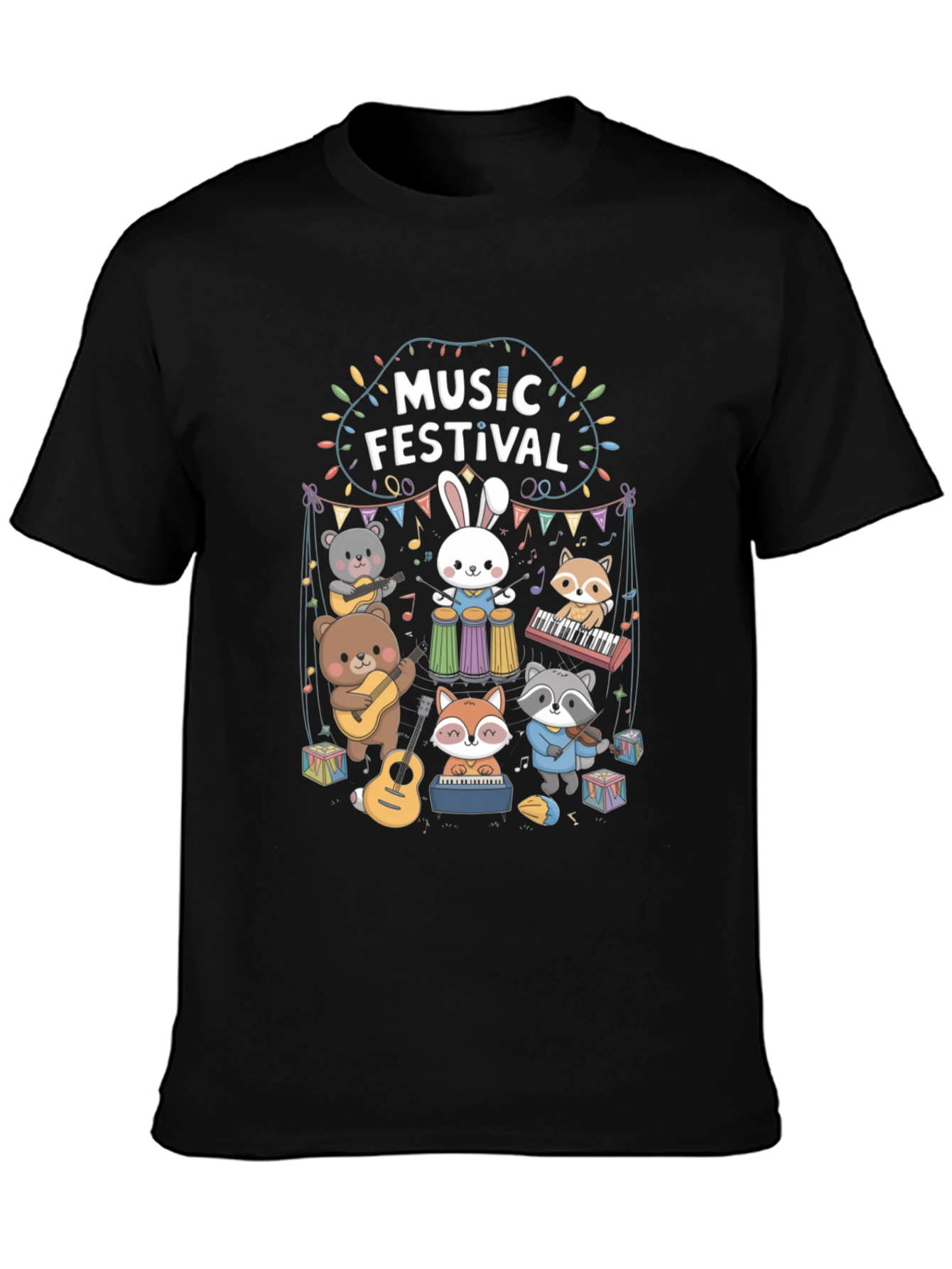 Music Festival Crew Neck T-shirt