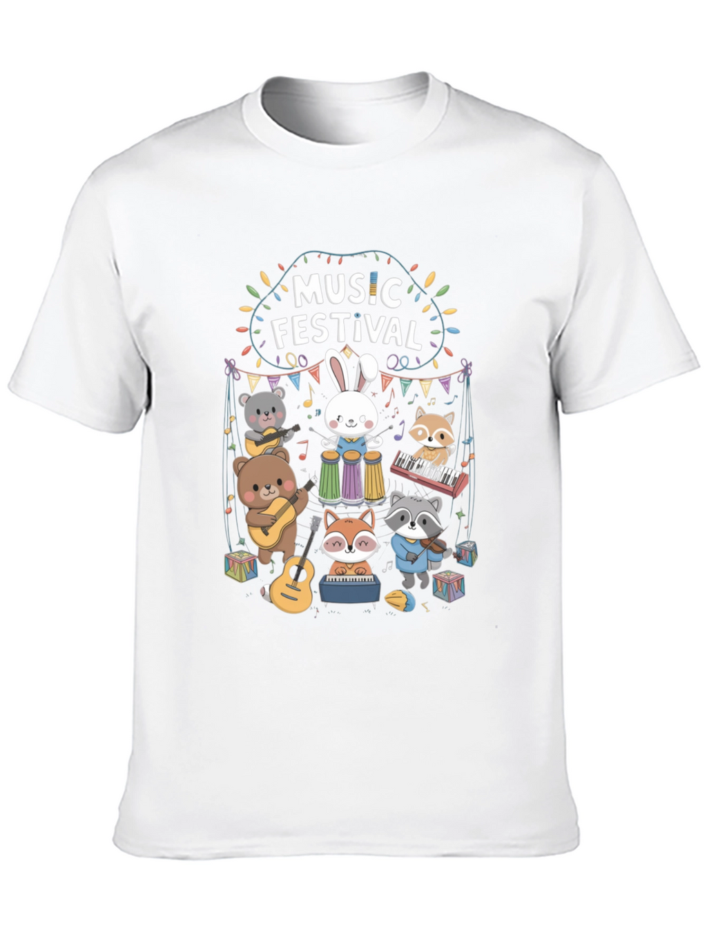 Music Festival Crew Neck T-shirt
