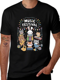 Music Festival Crew Neck T-shirt