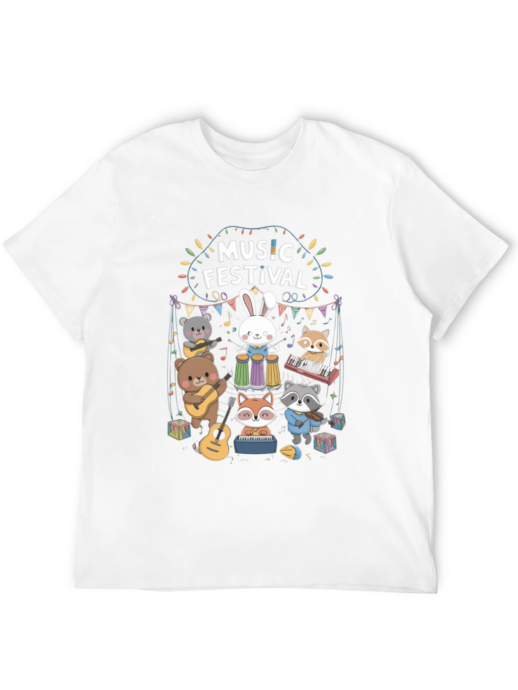 Music Festival Crew Neck T-shirt