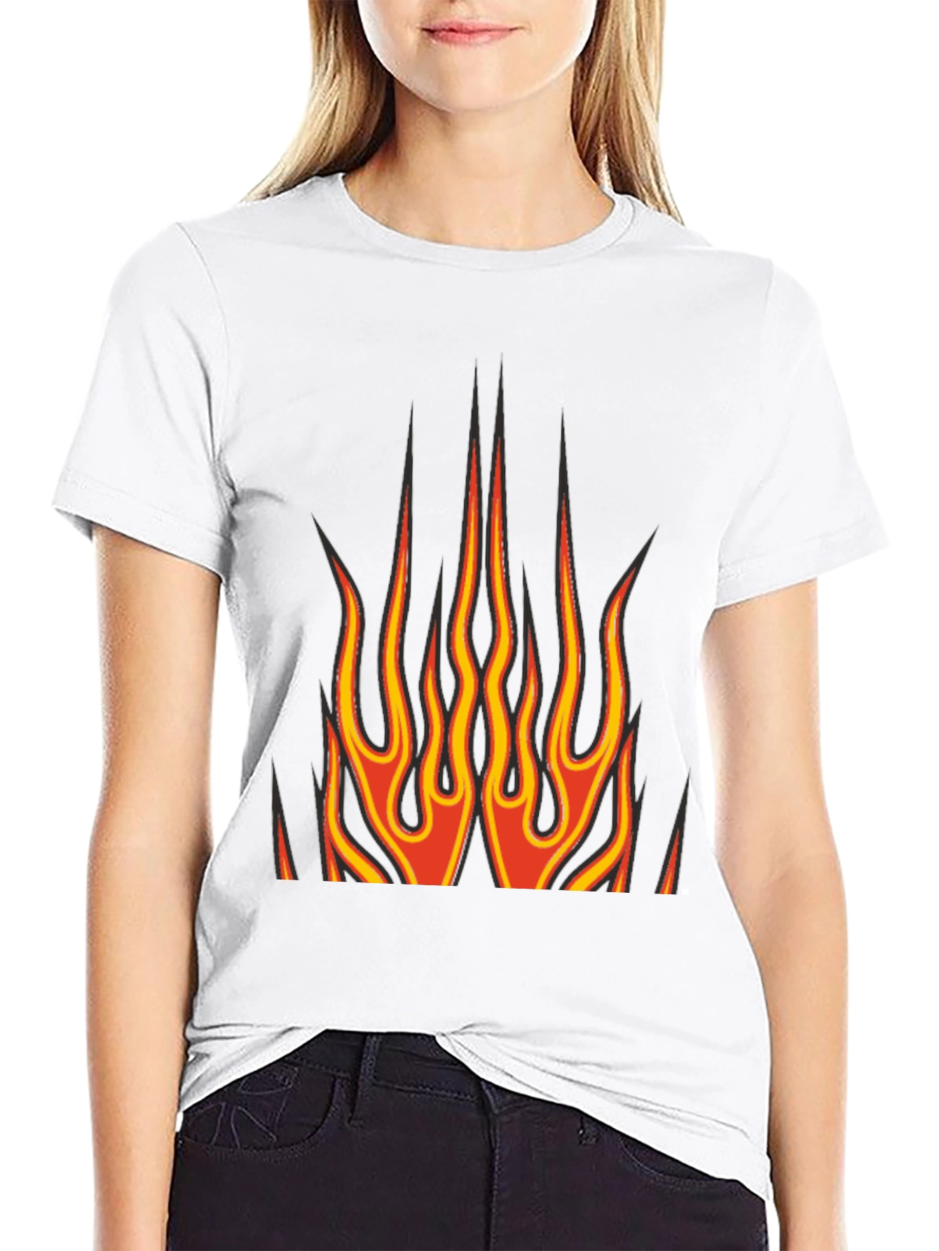 Flame Graphic T-Shirt - Bold Design
