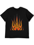 Flame Graphic T-Shirt - Bold Design