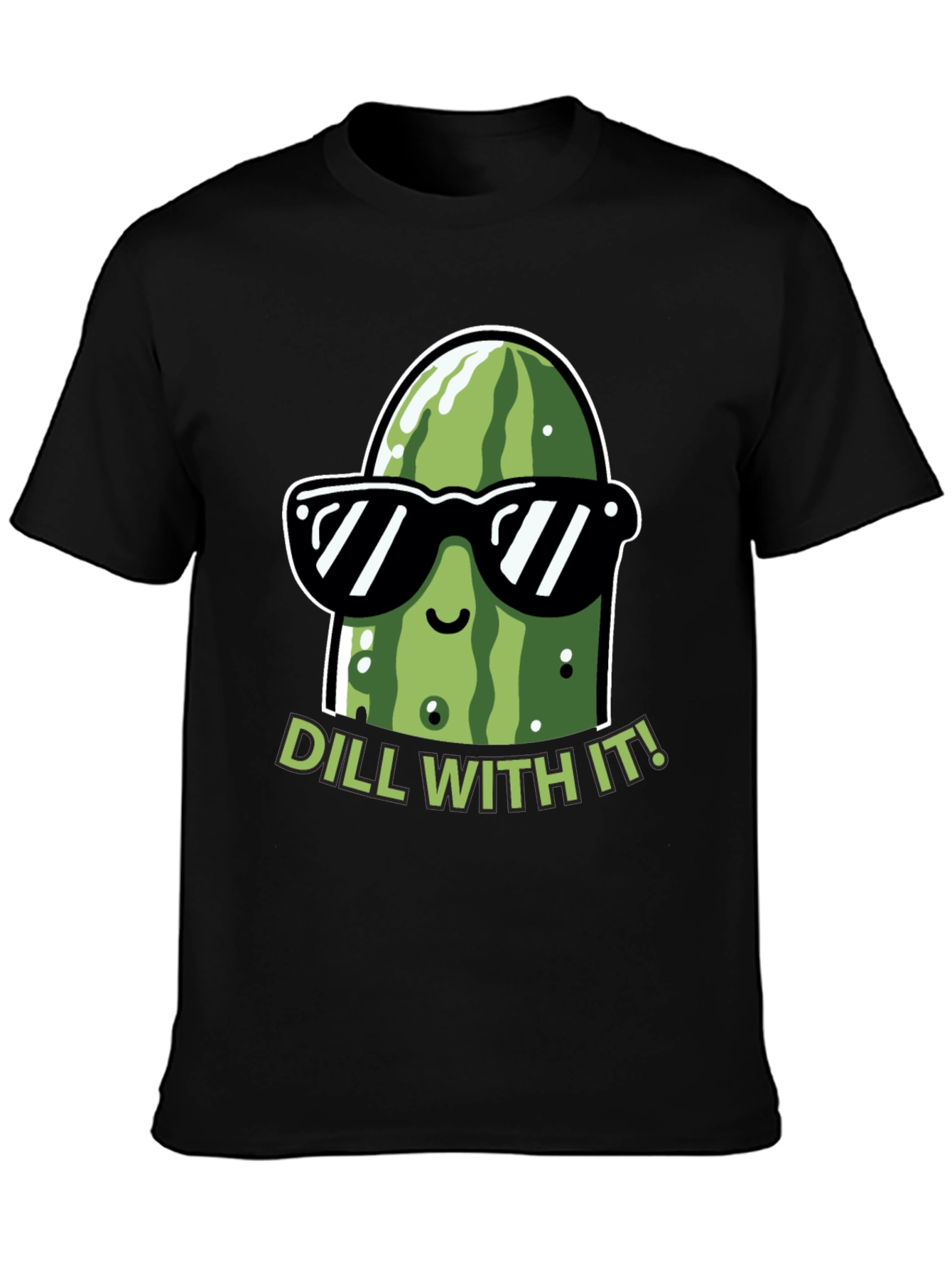 Dill With It! Funny Pickle Graphic T-Shirt