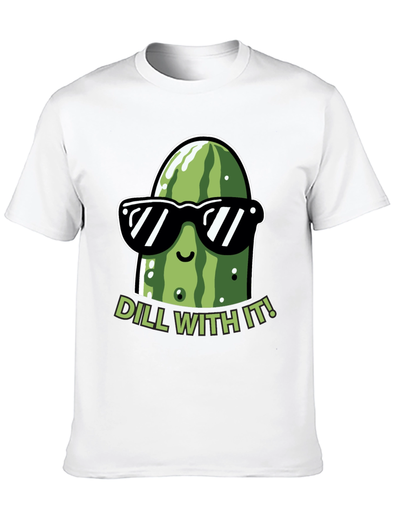Dill With It! Funny Pickle Graphic T-Shirt