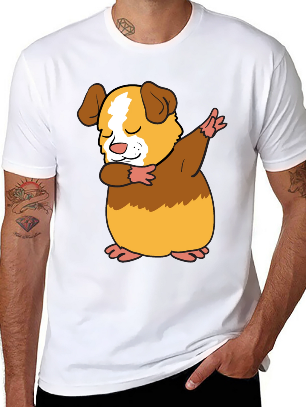 Dabbing Guinea Pig T-Shirt - Funny Pet Lover Tee