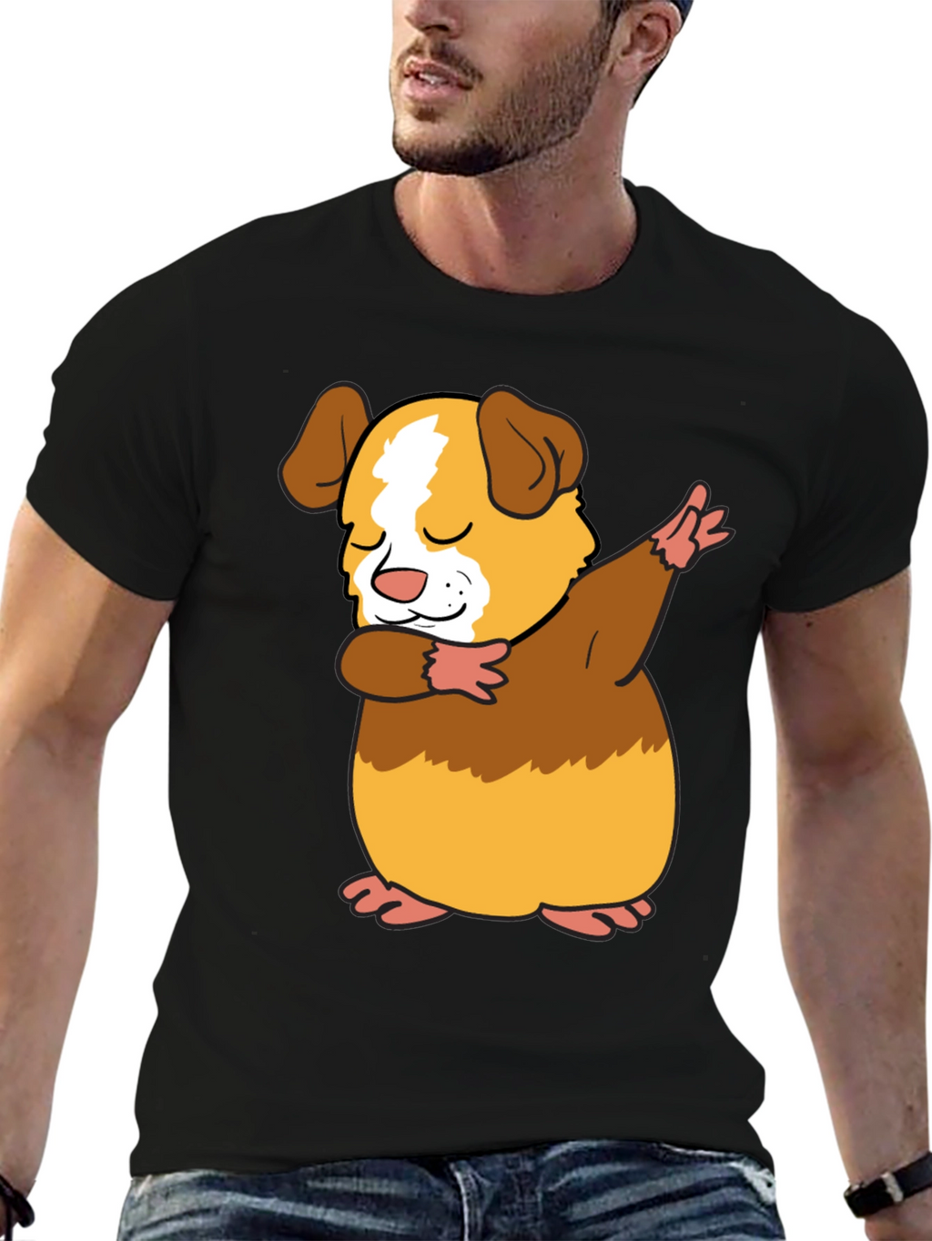 Dabbing Guinea Pig T-Shirt - Funny Pet Lover Tee