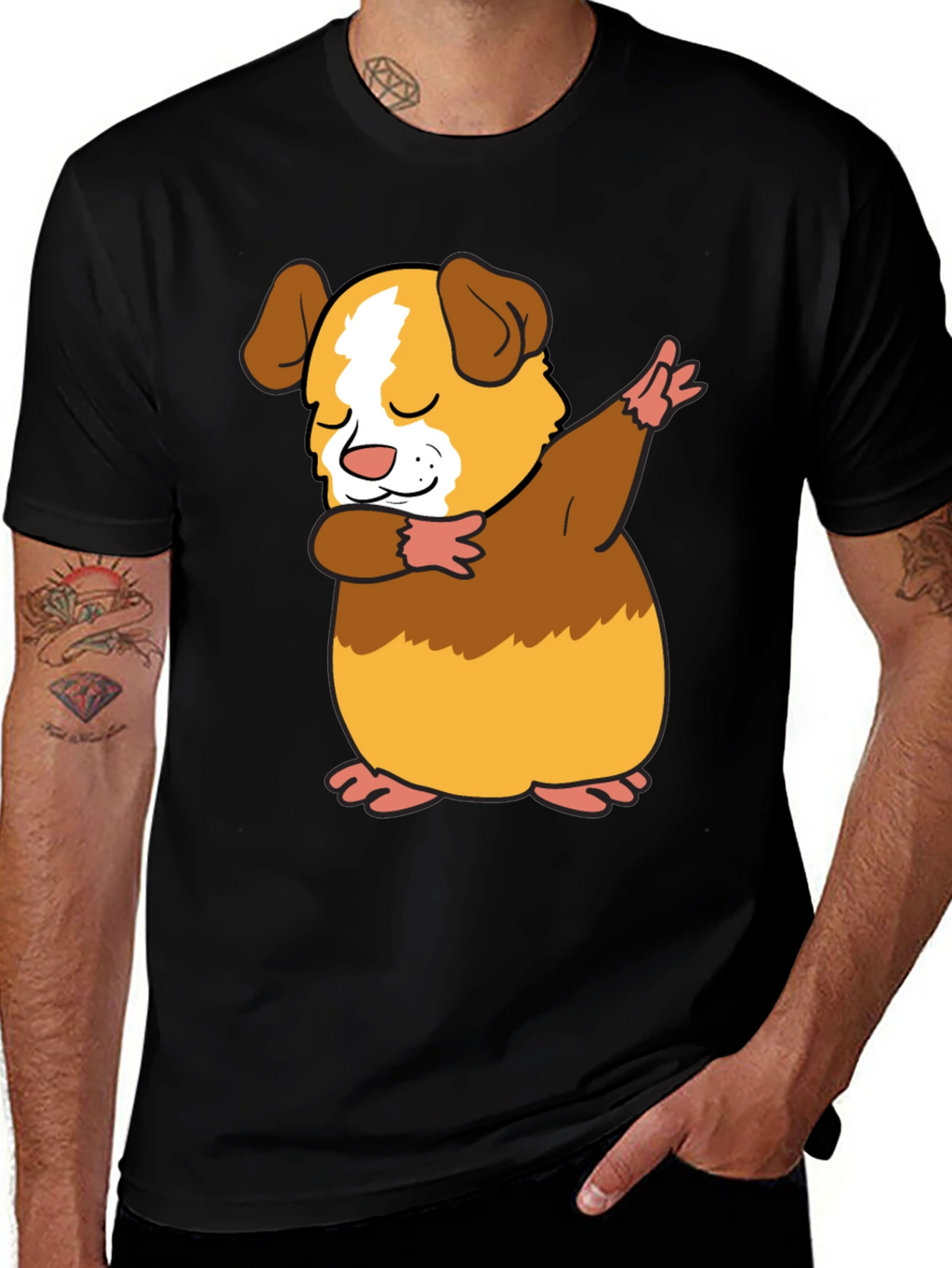 Dabbing Guinea Pig T-Shirt - Funny Pet Lover Tee