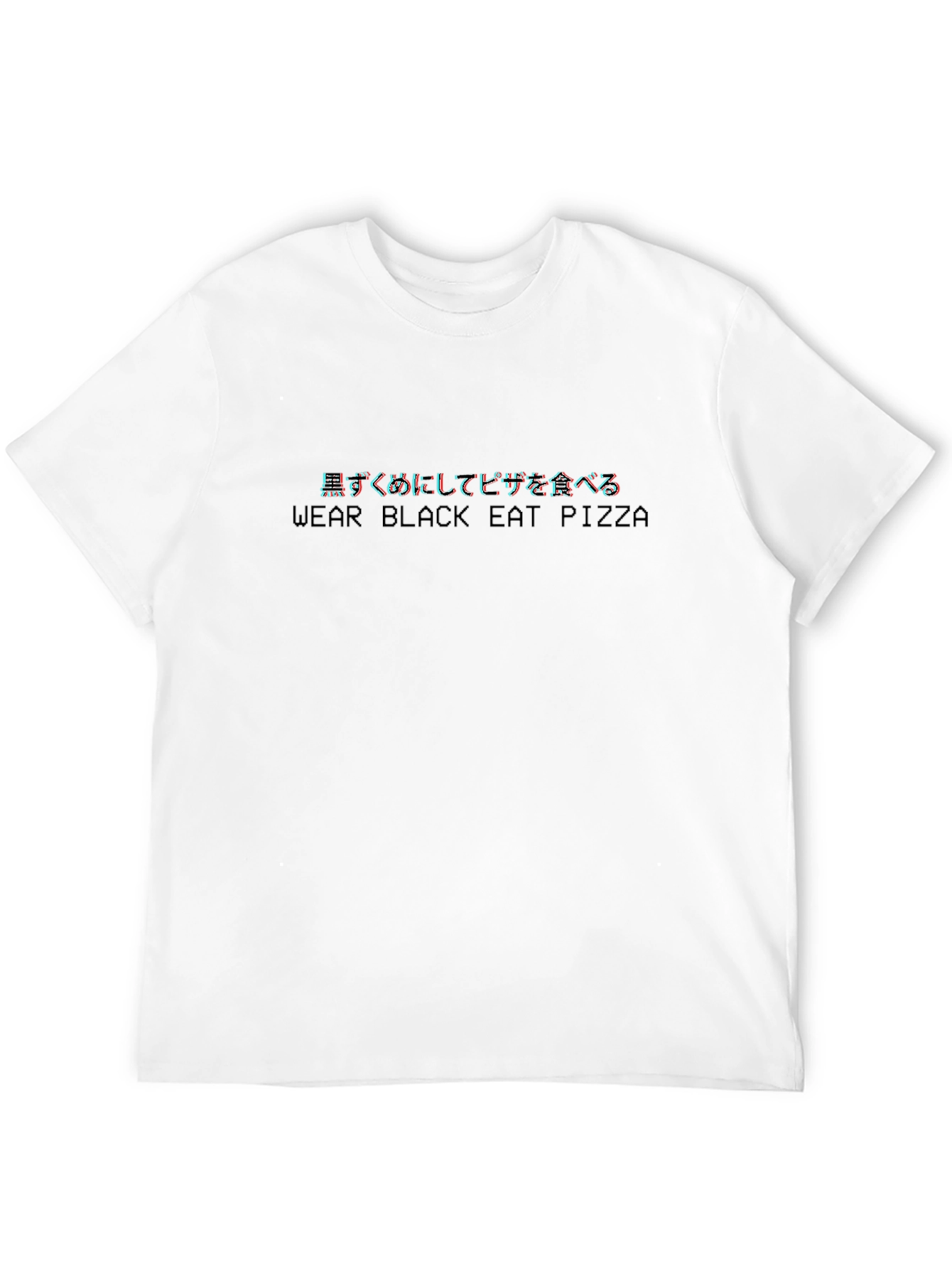 Wear Black Eat Pizza Graphic Tee