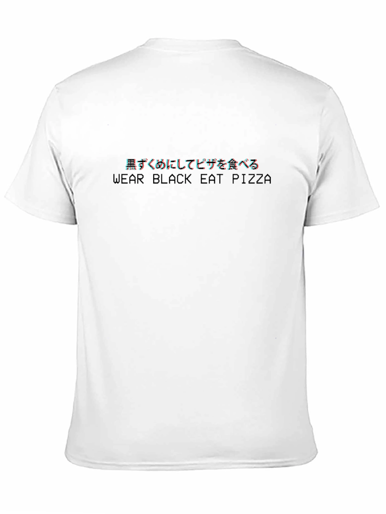 Wear Black Eat Pizza Graphic Tee