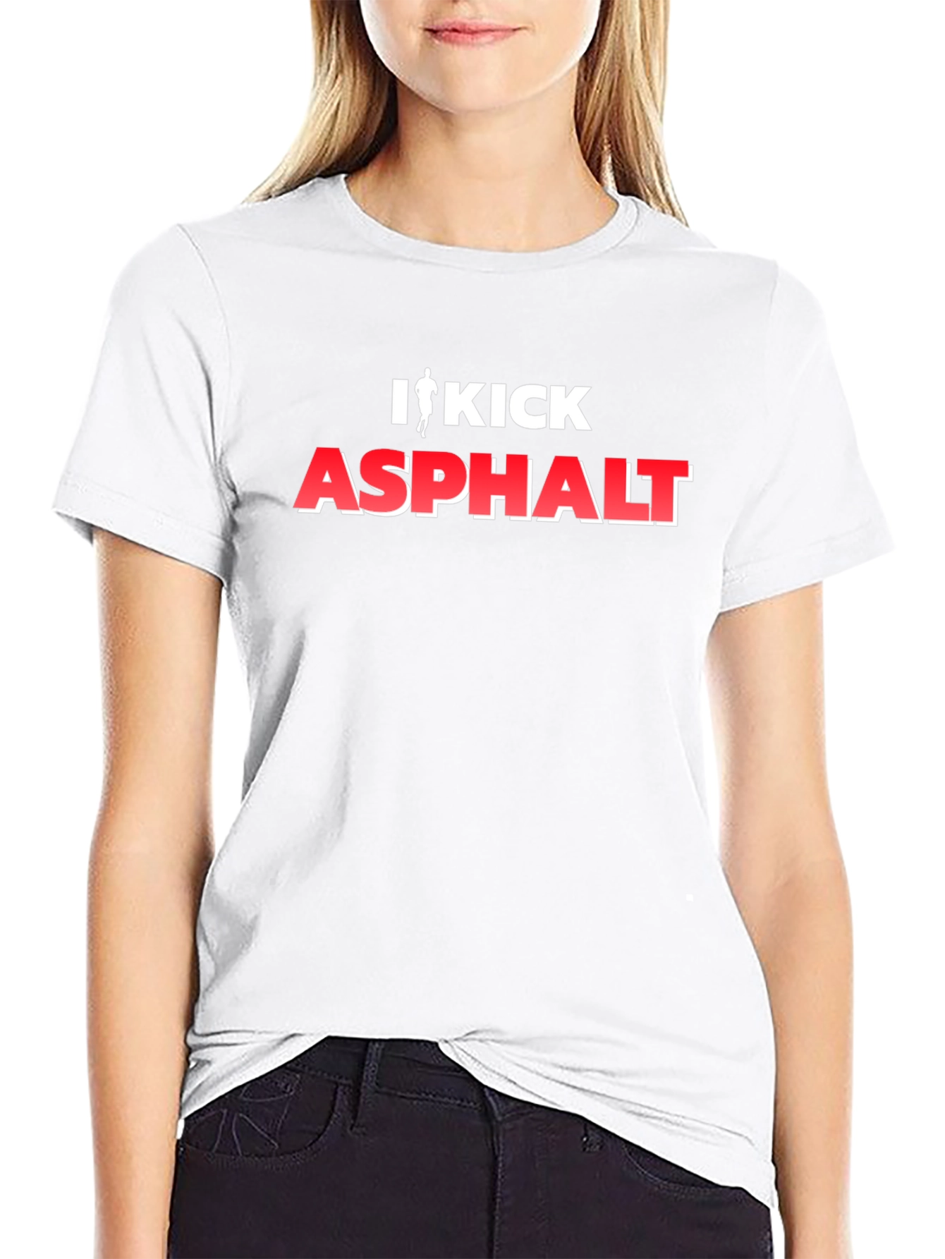 I Kick Asphalt Graphic T-Shirt - Black