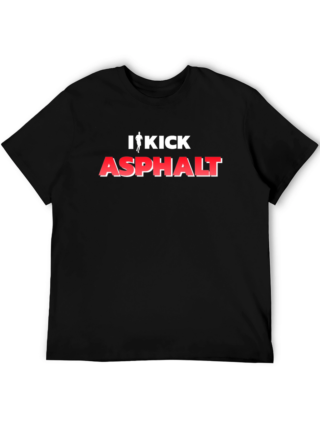 I Kick Asphalt Graphic T-Shirt - Black