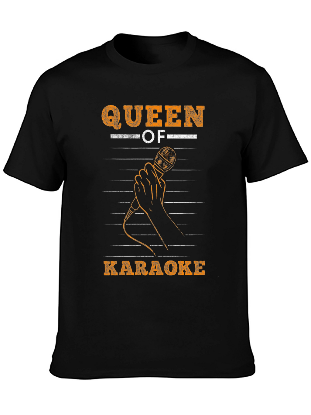 Queen of Karaoke Graphic Tee - Black