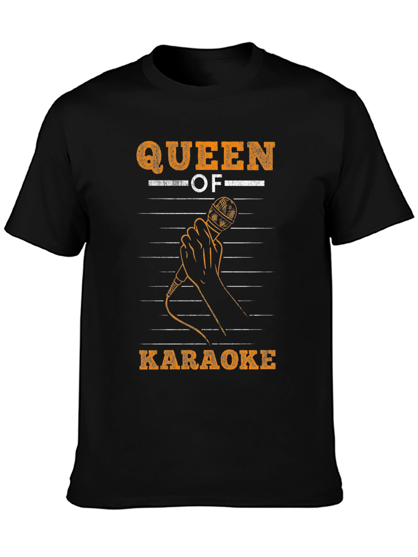 Queen of Karaoke Graphic Tee - Black