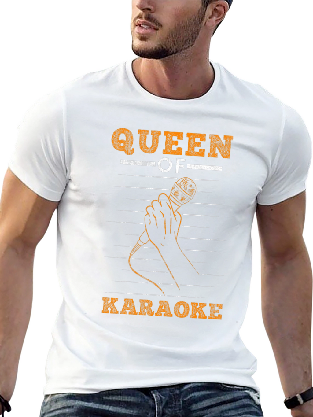 Queen of Karaoke Graphic Tee - Black