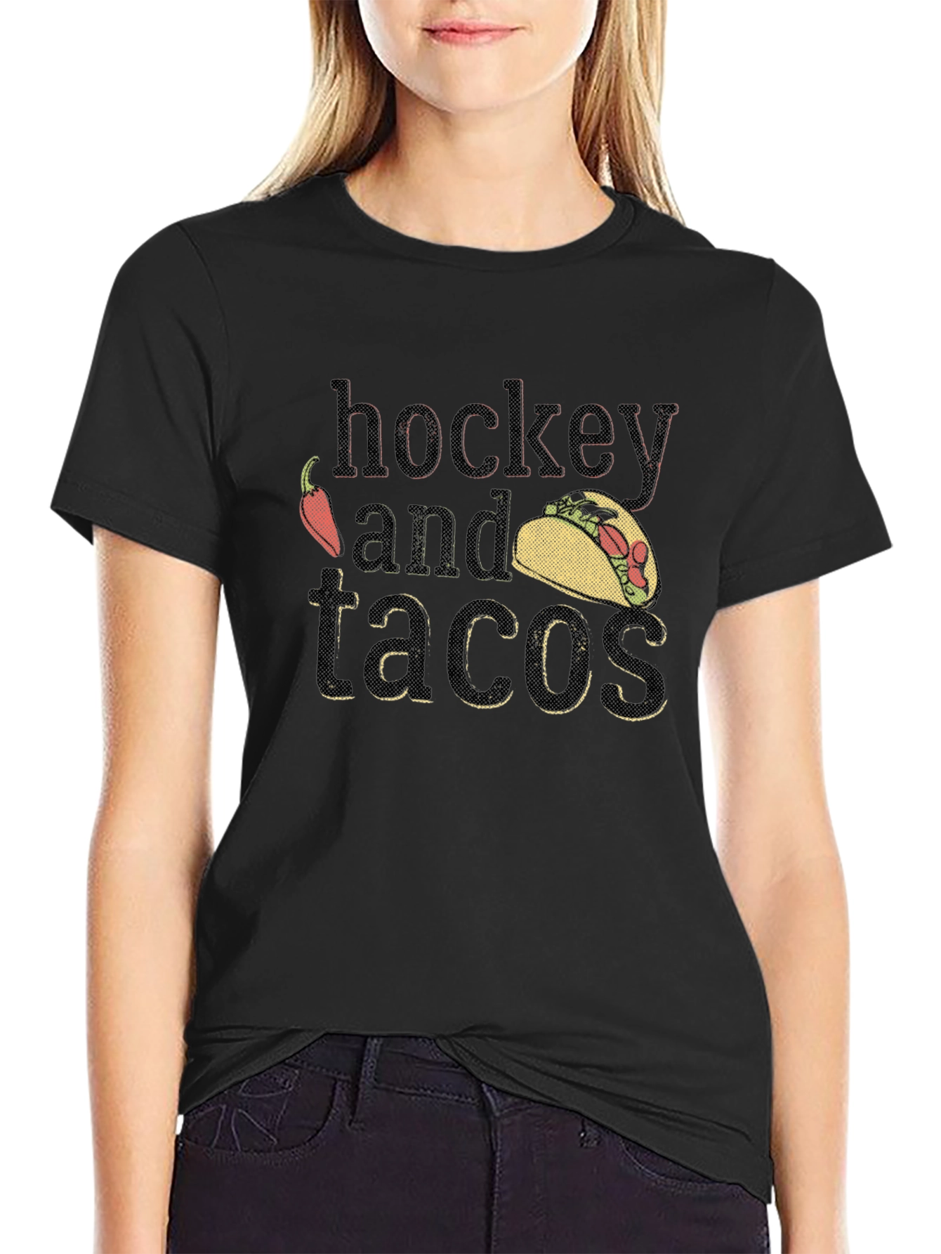 Hockey and Tacos Graphic Tee