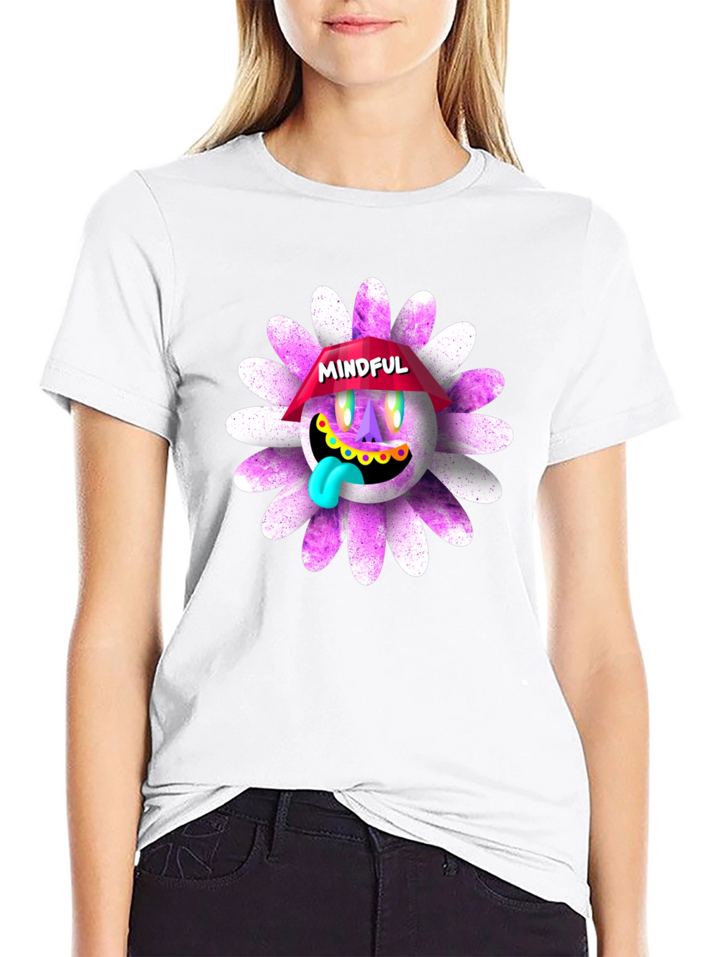 Mindful Graphic T-Shirt - Unique Daisy Design