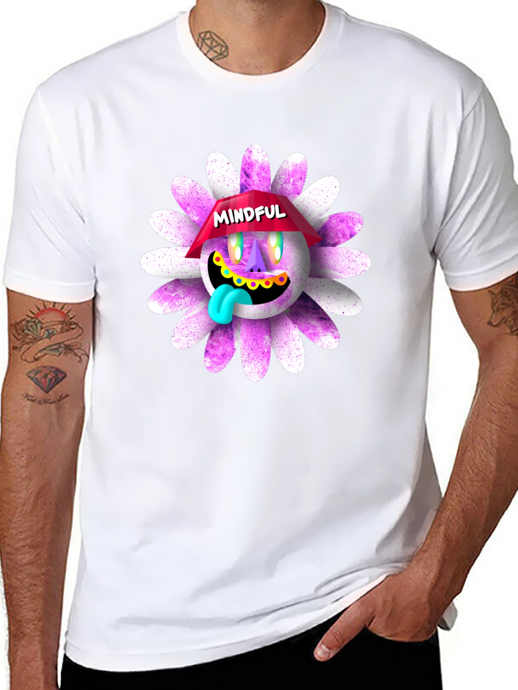 Mindful Graphic T-Shirt - Unique Daisy Design