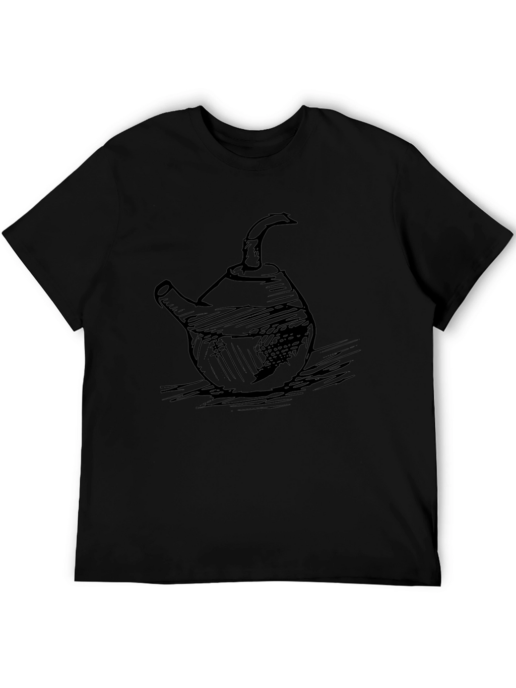 Teapot Graphic Tee - Mens Black T-Shirt