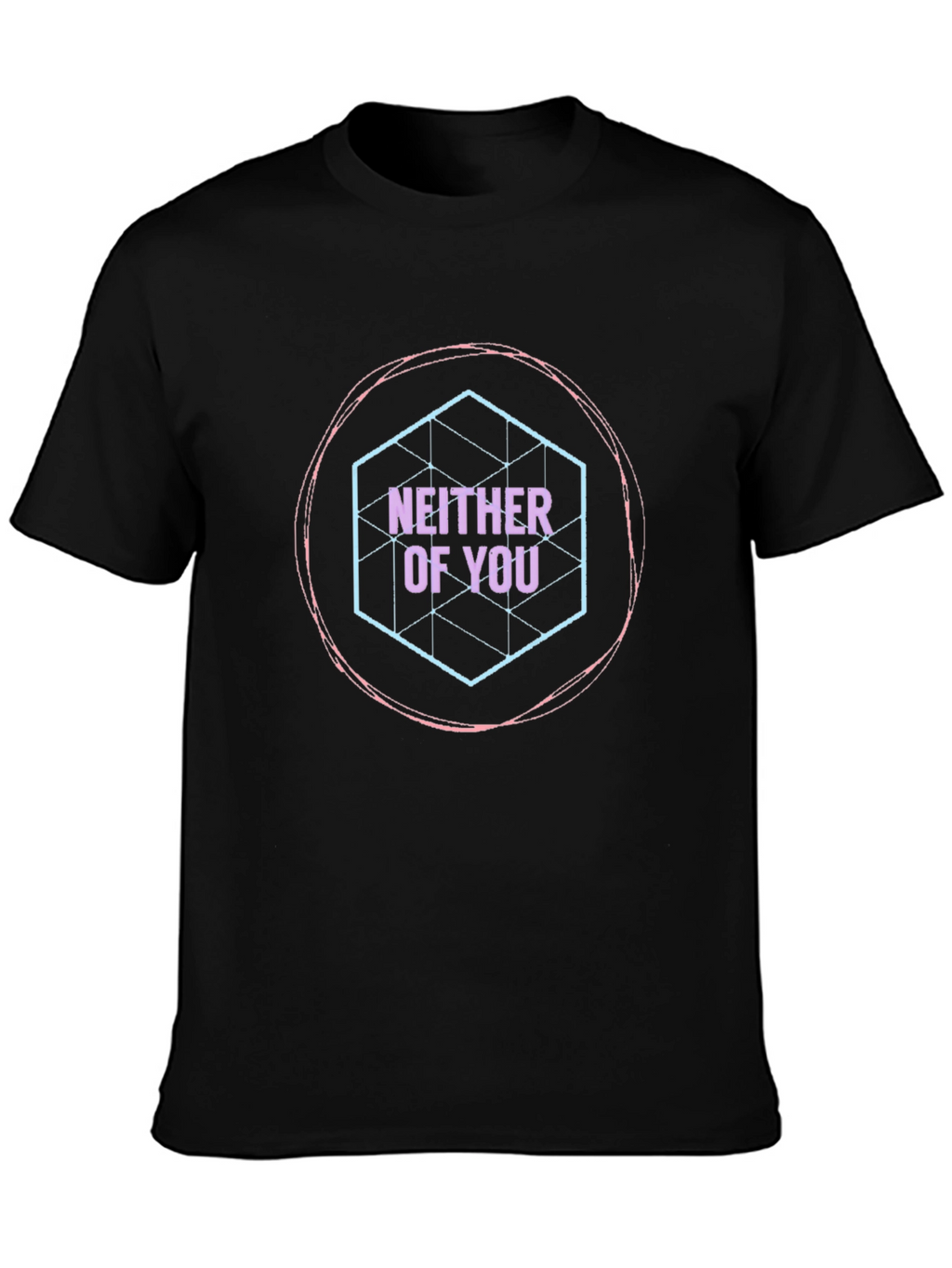 Neither of You Graphic T-Shirt - Black